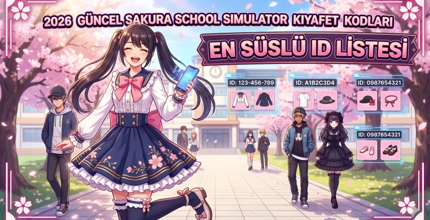 2026 Güncel Sakura School Simulator Kıyafet Kodları – En Süslü ID Listesi