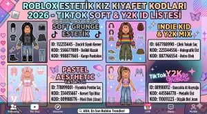 Roblox Estetik Kız Kıyafet Kodları 2026 – TikTok Soft & Y2K ID Listesi