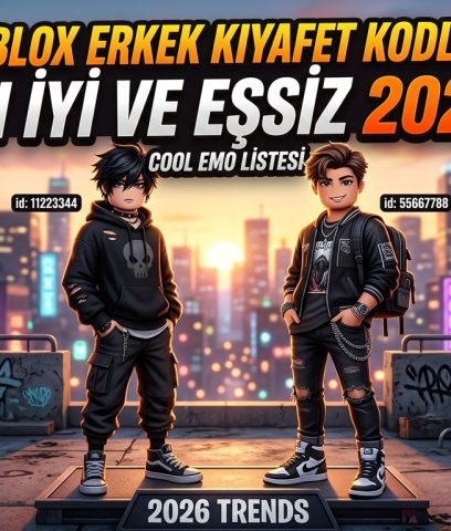 Roblox Erkek Kıyafet Kodları: En İyi ve Eşsiz 2026 Cool Emo Listesi