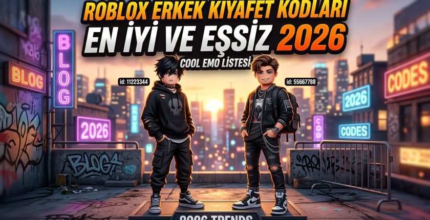 Roblox Erkek Kıyafet Kodları: En İyi ve Eşsiz 2026 Cool Emo Listesi