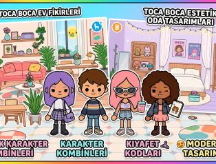 Toca Boca Ev Fikirleri ve En Göz Alıcı Estetik Karakter Kombinleri