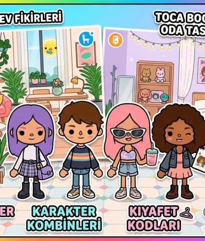 Toca Boca Ev Fikirleri ve En Göz Alıcı Estetik Karakter Kombinleri