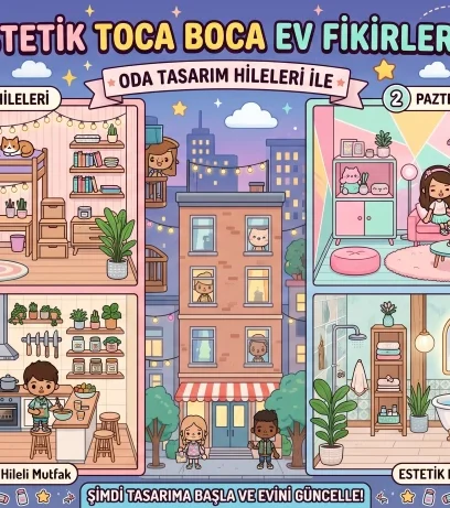 En Estetik Toca Boca Ev Fikirleri 2026 – Oda Tasarım Hileleri